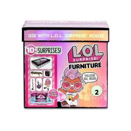 LOL Surprise Furniture S2 Music Festival játékszett, babával és bútorokkal
