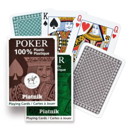 Plasztik póker kártya, 55 lap