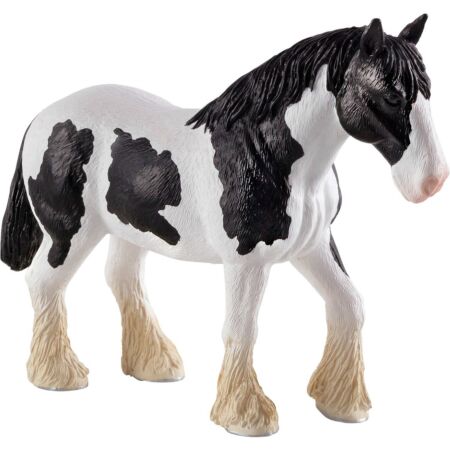 Animal Planet Clydesdale ló fekete-fehér figura