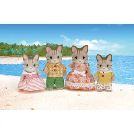 Sylvanian Csíkos cica család