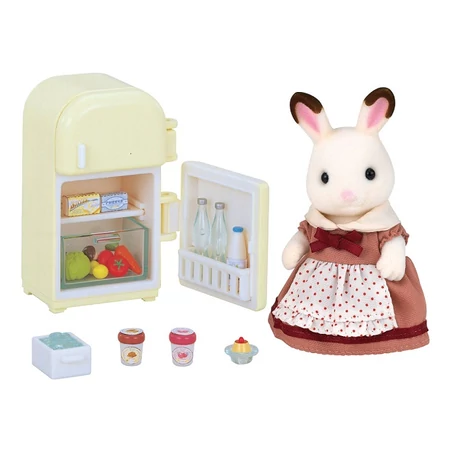 Sylvanian Csoki Nyuszi mama hűtőszekrénnyel szett