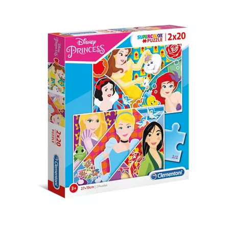 Disney Hercegnők 2x20 db-os puzzle - Clementoni 24766