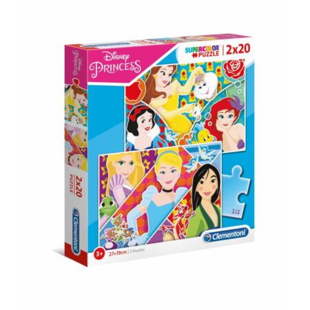 Disney Hercegnők 2x20 db-os puzzle - Clementoni