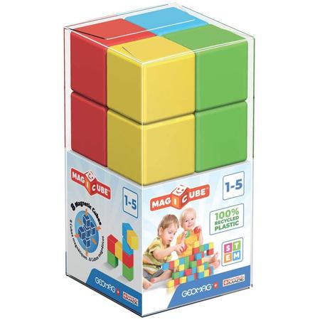 Geomag MagiCube 8 db-os mágneses építőkocka - Green Line