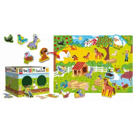 Montessori maxi farm puzzle