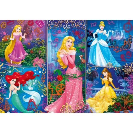 Disney Hercegnők 3D hatású 104 db-os puzzle - Clementoni