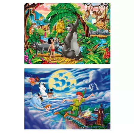 Pán Péter és Dzsungel könyve 2x60 db-os puzzle - Clementoni 21613
