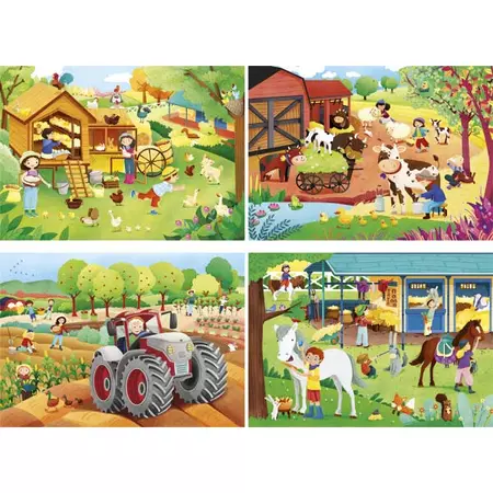 Farm 2x20 és 2x60 db-os puzzle - Clementoni 21304