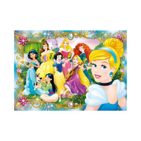 Disney Hercegnők 104 db-os ékszer puzzle - Clementoni