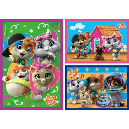 44 macska 3x48 db-os puzzle - Clementoni