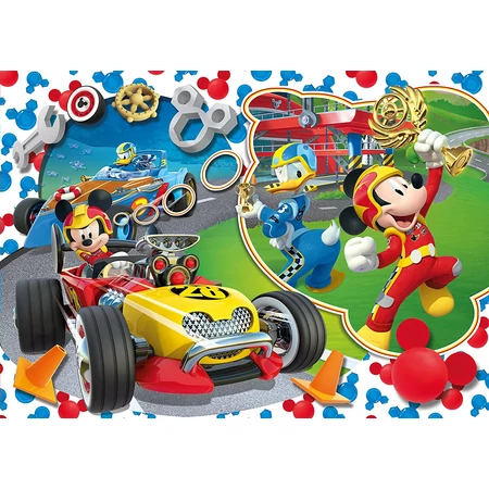 Mickey és az autóversenyzők 104 db-os Maxi puzzle - Clementoni 23709