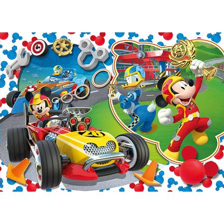 Mickey és az autóversenyzők 104 db-os Maxi puzzle - Clementoni