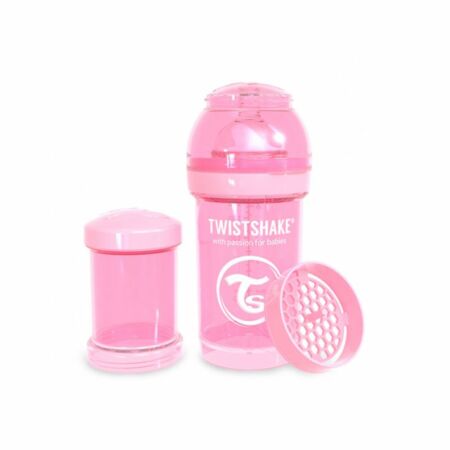 Twistshake Kólika elleni cumisüveg 180 ml-es, pink