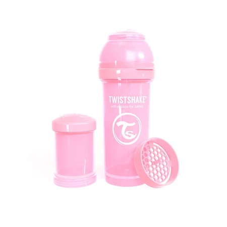 Twistshake Kólika elleni cumisüveg 260 ml-es, pink