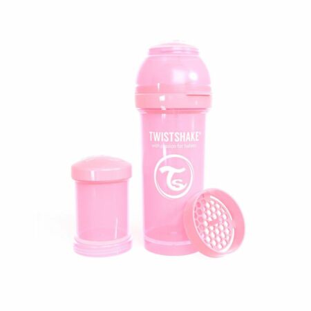 Twistshake Kólika elleni cumisüveg 260 ml-es, pink