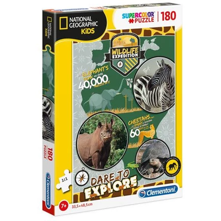 National Geo Kids Vadvilági Expedíció - 180 db-os puzzle - Clementoni 29207