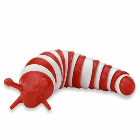 Slugzy fidget játék - piros-fehér színben