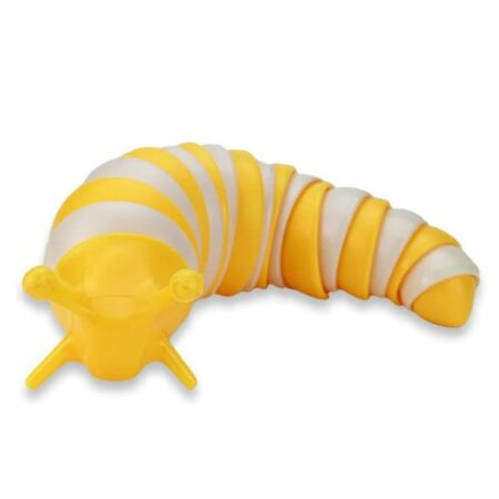 Slugzy fidget játék - sárga-fehér színben