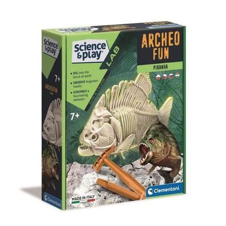 Világító Piranha - Clementoni Archeofun