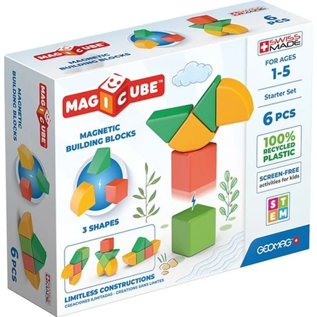 Geomag Magicube - Kezdő építőkocka szett - 6 db-os