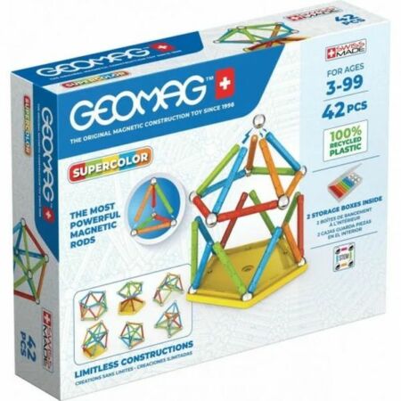 Geomag Supercolor 42 db-os mágneses építőjáték