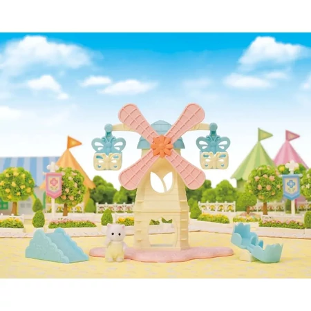 Sylvanian Bébi vidámpark szélmalommal és cicával (5526)