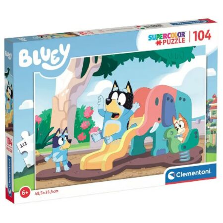 Bluey kutya csúszdázik 104 db-os supercolor puzzle - Clementoni 27171