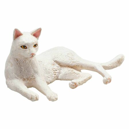 Mojo Cica fehér fekvő figura (387368)