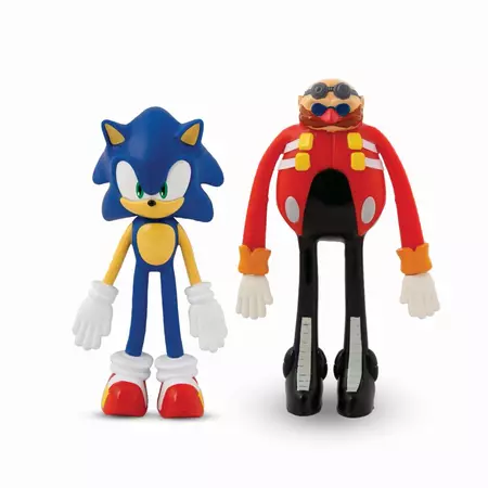 Bend-ems Sonic figura szett 2 db-os, Sonic vs. Dr. Eggman