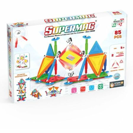 Supermag Projects Multicolor 85 db-os mágneses építőjáték