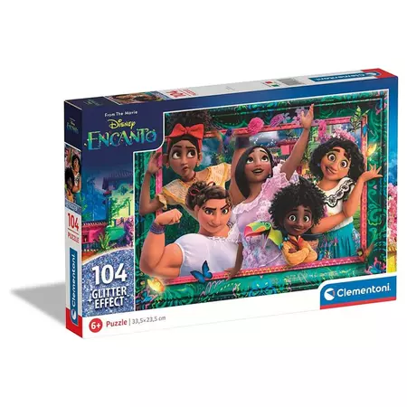 Clementoni - Disney Encanto Csillámos Puzzle 104 db-os