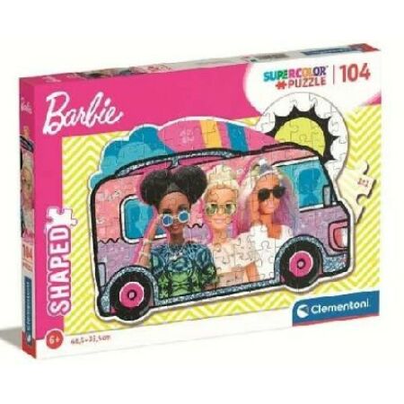Barbie lakóautója supercolor 104 db-os puzzle - Clementoni 27162