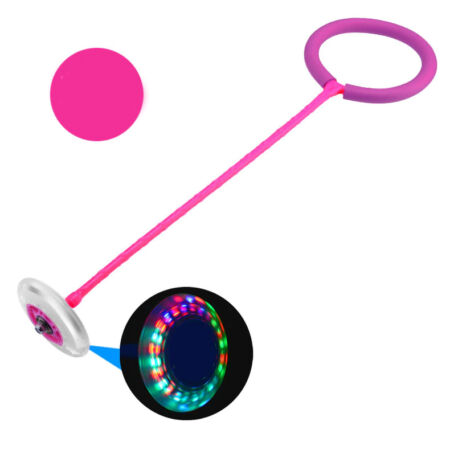 Rózsaszín Skip Ball - bokalabda LED-es világítással