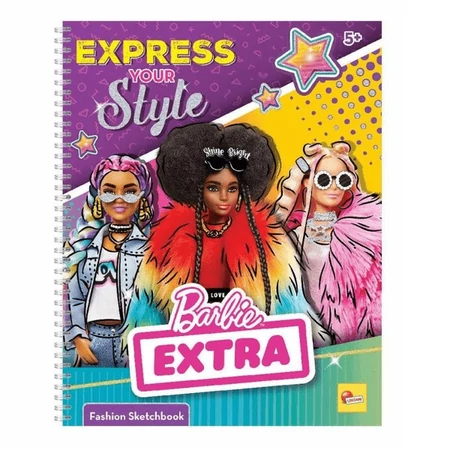 Barbie divattervező vázlatfüzet EXPRESS YOUR STYLE