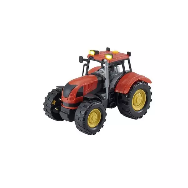 Teamsterz mezőgazdasági traktor piros, 17 cm