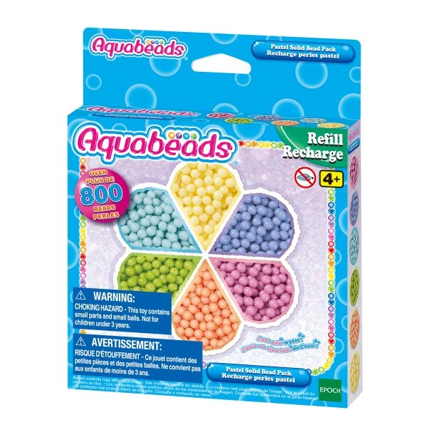 Aquabeads pasztell színek utántöltő szett (31505)