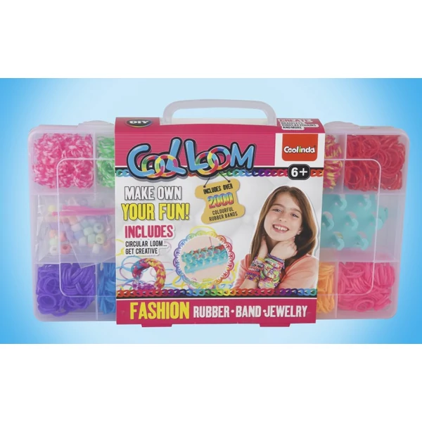 Paulinda - Cool Loom gumikarkötő készítő szett 2000 db-os