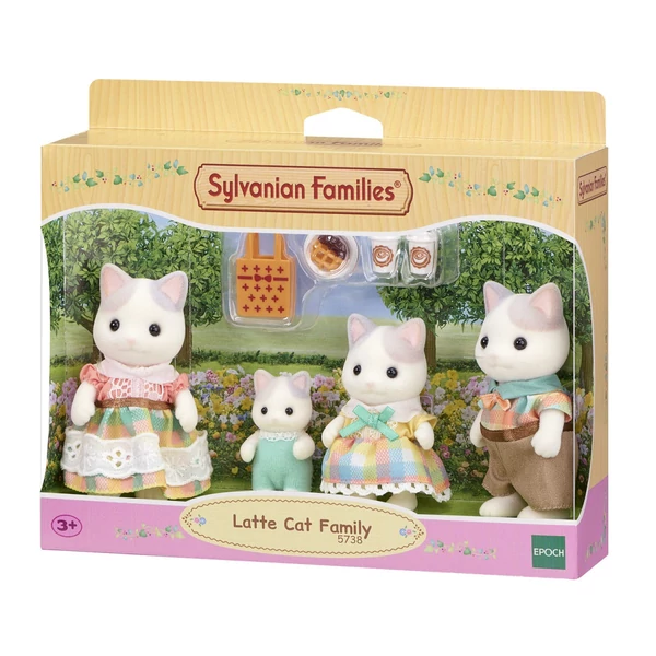 Sylvanian Families Tejfehér cica család (5738)