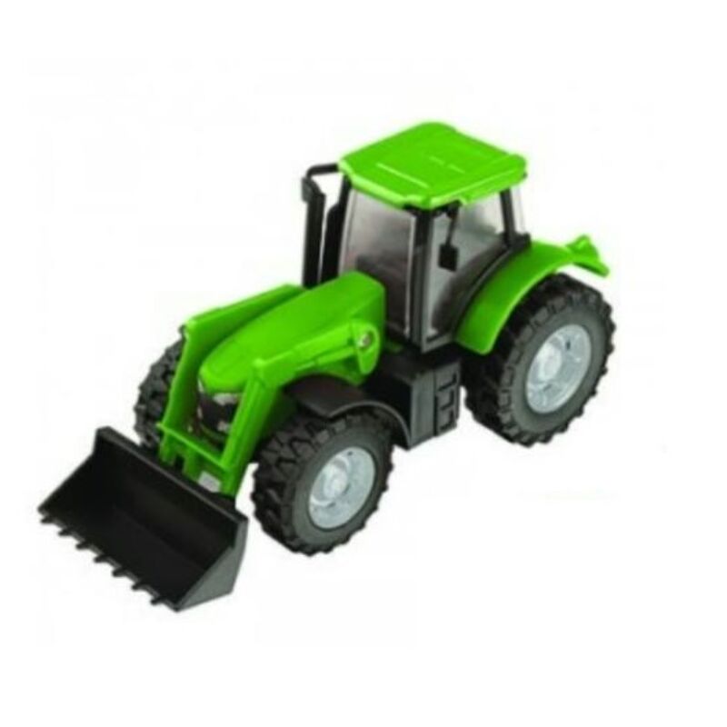 Teamsterz traktor kiegészítőkkel zöld, 12 cm