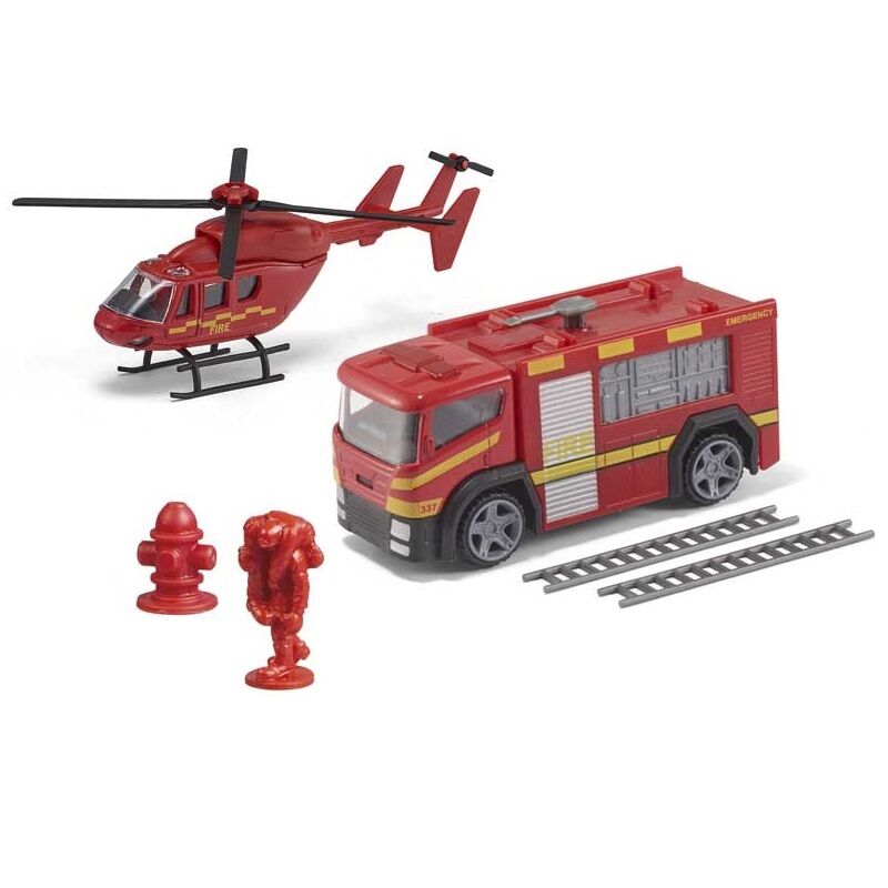 Sürgősségi tűzoltó autó és helikopter (Teamsterz Emergency Team)