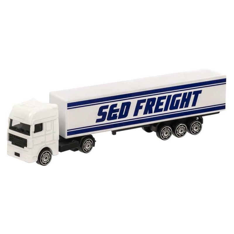 Teamsterz SnD Freight nyerges kamion fehér-kék, 20 cm