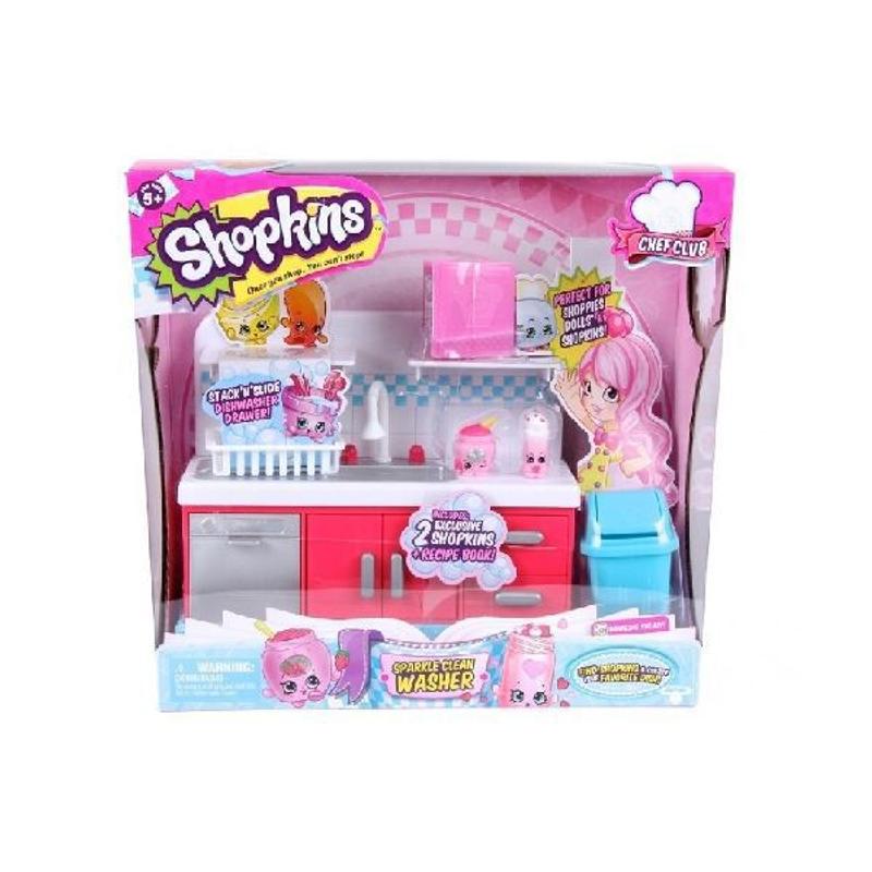 Shopkins S6 - Sparkle Clean Washer - Séf klub játékszett