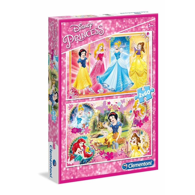 Disney hercegnők 2 X 60-db-os puzzle - Clementoni