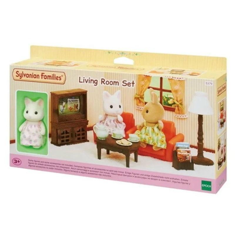Sylvanian Families Nappali szett cica figurával
