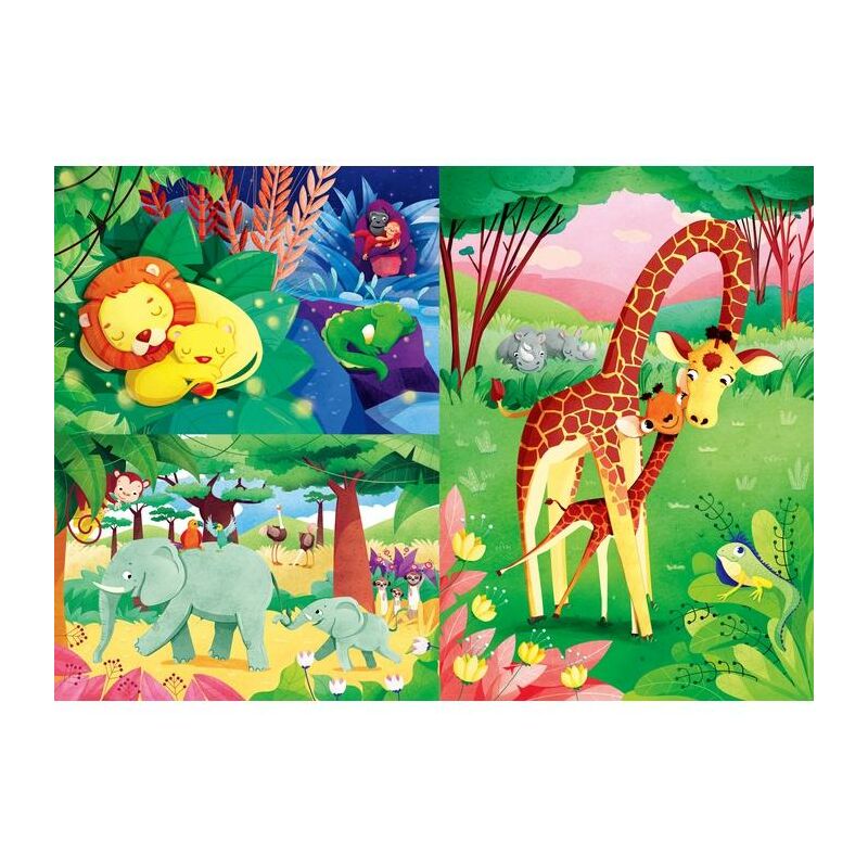 Dzsungel barátok 3x48 db-os puzzle - Clementoni