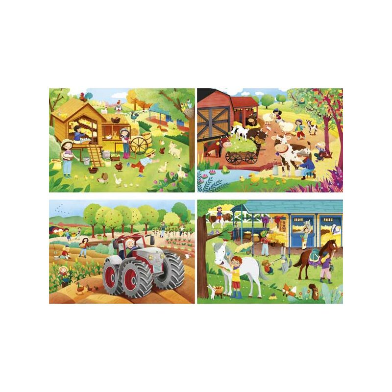 Farm 2x20 és 2x60 db-os puzzle - Clementoni