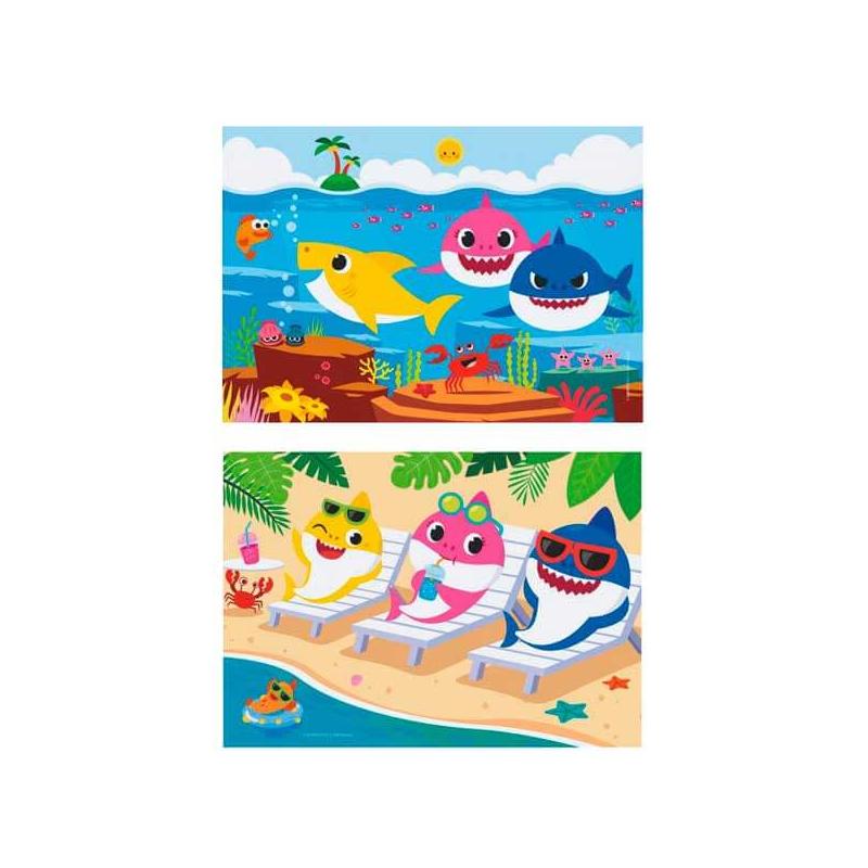 Baby Shark 2x20 db-os puzzle - Clementoni