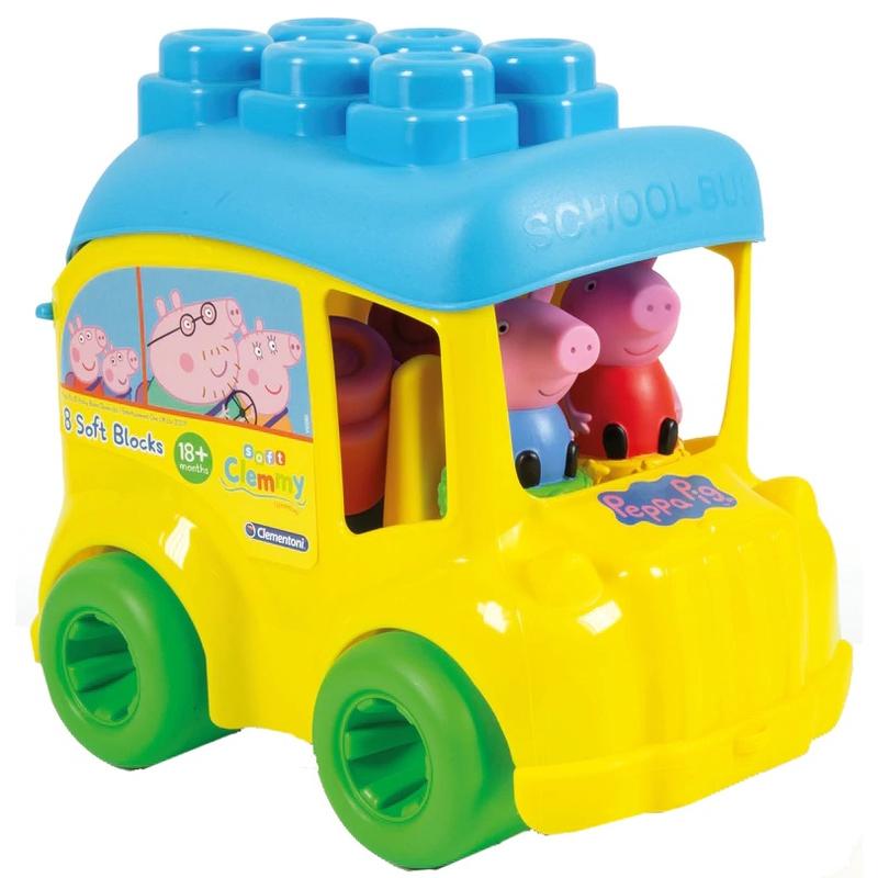 Clemmy Baby Peppa malac autóbusz építőkocka készlet