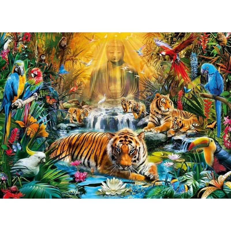 Misztikus tigrisek 1000 db-os puzzle - Clementoni