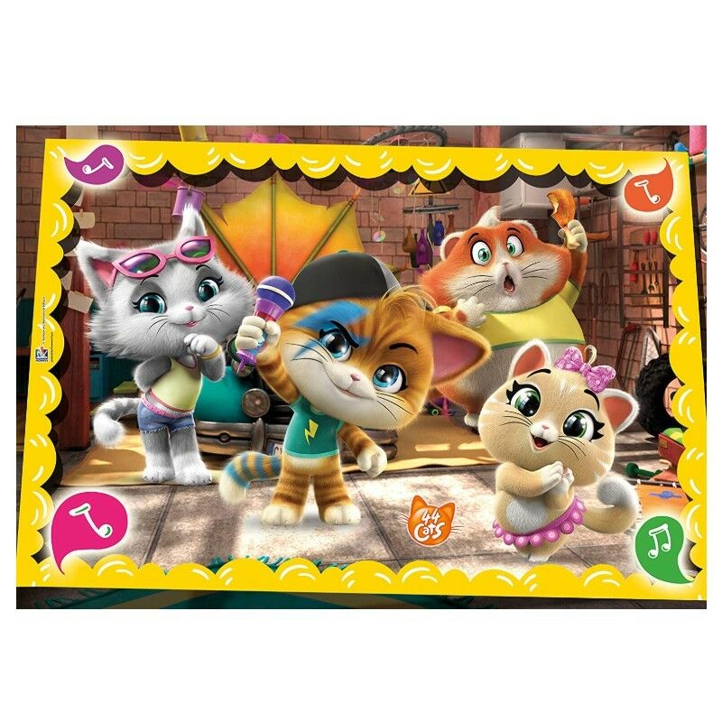 44 macska szuper színes 60 db-os puzzle - Clementoni